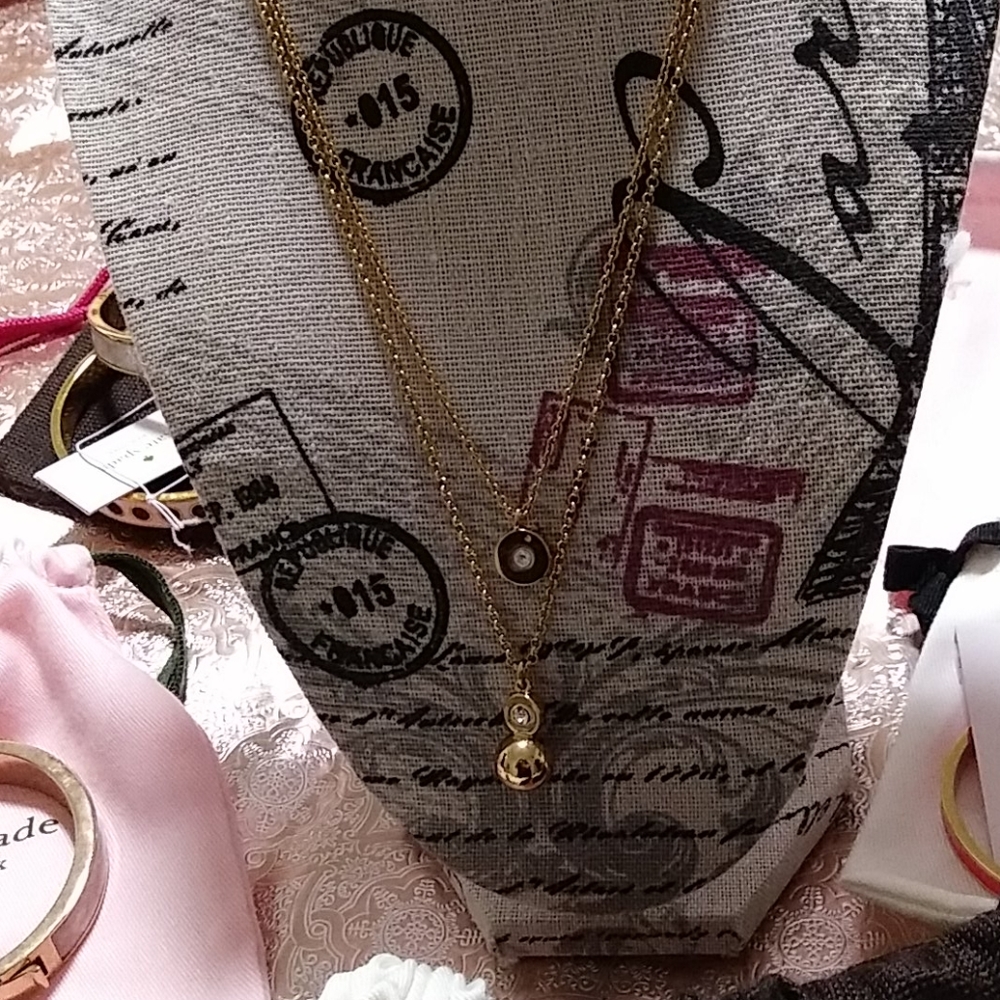 ⏬NWOT KATE SPADE DOUBLE PEARL NECKLACE W/BAG - Picture 12 of 13